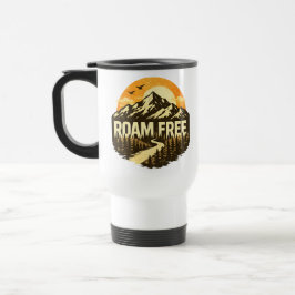 Roam Free Vintage Mountain Adventure Outdoor トラベルマグ