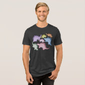 Roaming Rainbows: Unisex T-Shirt トライブレンドTシャツ (正面全面)