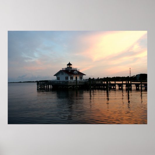 - Roanoke Light house at Dusk ポスター (正面)