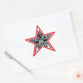 Roanoke Rugby Roundステッカー ラウンドシール (封筒)