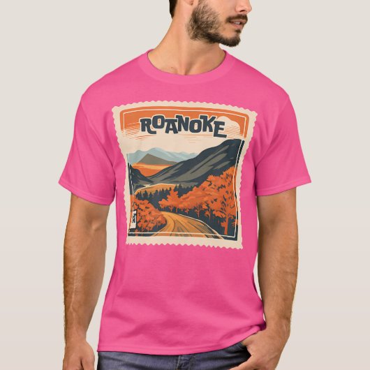 Roanoke VaマウンテンロアノークVaトラベルハイキングバカット Tシャツ (正面)