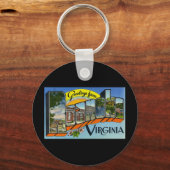 Roanoke Virginiaからの挨拶 キーホルダー (正面)