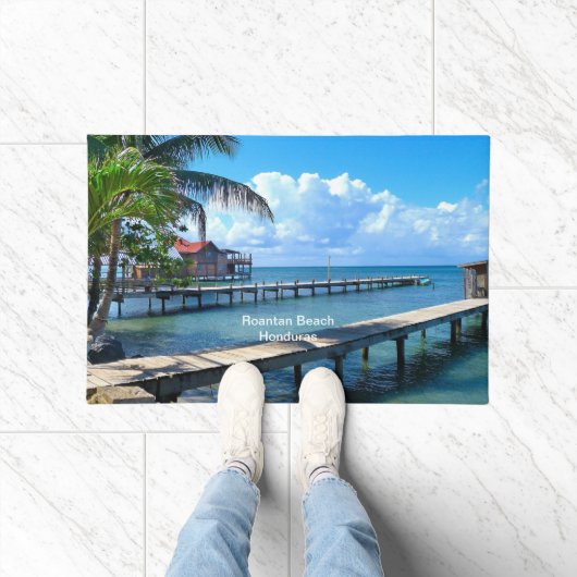 Roantan Beach, Honduras ドアマット (室内)