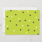 ROARグリーン恐竜の誕生日写真 招待状 (裏面)