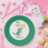 Roar私は3レックスキッズサードバースデーパーティーだ ペーパープレート (パーティー)