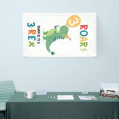 Roar私は3レックスキッズサードバースデーパーティーだ 横断幕 (トレードショー)