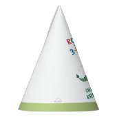 Roar私は3-レックスキッズ第3誕生日 パーティーハット (左)