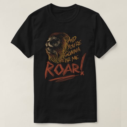 ROAR [ケイティ・ペリー歌詞] Tシャツ (デザイン正面)