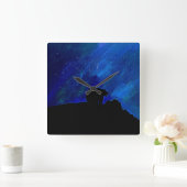 Roar! スクエア壁時計 (ホーム)