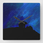 Roar! スクエア壁時計 (正面)