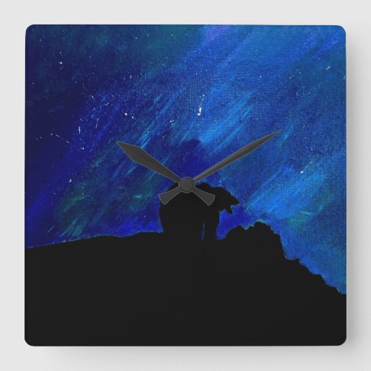 Roar! スクエア壁時計 (正面)