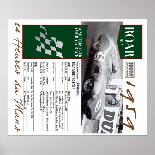 ROAR 2015 HRWスロットカーレーシングポスター ポスター (正面)