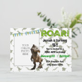 ROAR Dino-Mite恐竜の誕生日パーティーへの招待 招待状 (スタンド正面)