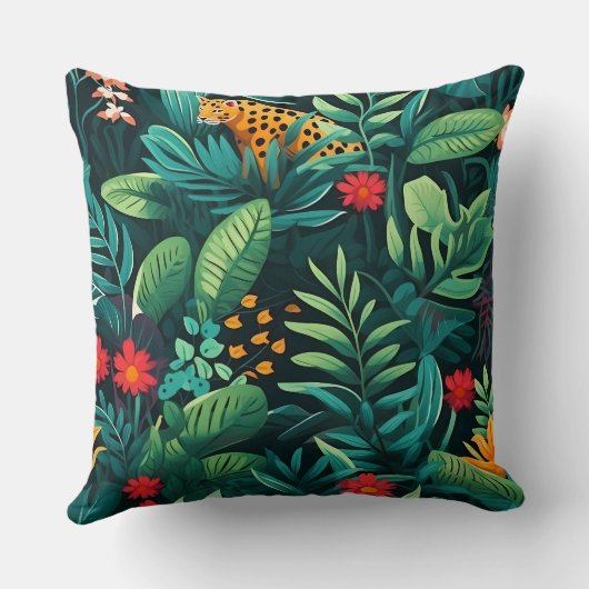 Roar & Explore Rain Forest Botanical クッション (裏面)