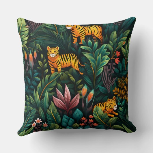 Roar & Explore Rain Forest Botanical クッション (裏面)