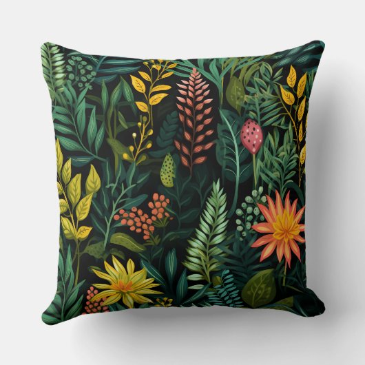 Roar & Explore Rain Forest Botanical クッション (裏面)