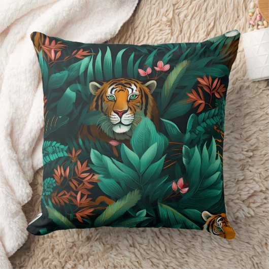 Roar & Explore Rain Forest Botanical クッション (ブランケット)