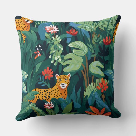 Roar & Explore Rain Forest Botanical クッション (裏面)