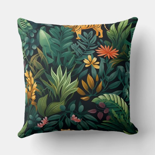 Roar & Explore Rain Forest Botanical クッション (裏面)