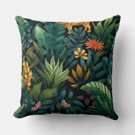 Roar & Explore Rain Forest Botanical クッション