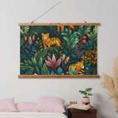 Roar & Explore Rain Forest Botanical 吊り下げ型タペストリー (寝室)