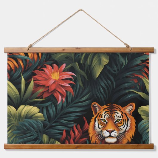 Roar & Explore Rain Forest Botanical 吊り下げ型タペストリー (正面)