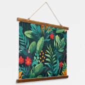 Roar & Explore Rain Forest Botanical 吊り下げ型タペストリー (傾斜あり)