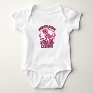 Roar for a Cure Pink Dinosaur | Breast Cancer Awar ベビーボディスーツ