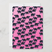 Roar Four Bear 4th Birthday Invitation 招待状 (裏面)