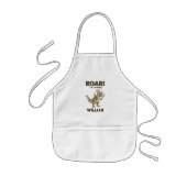 ROAR! I'm Cooking Funny Dinosaur Chef Kid's Apron 子供用エプロン (正面)