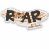 Roar Into Preschool Tiger  シール (正面)
