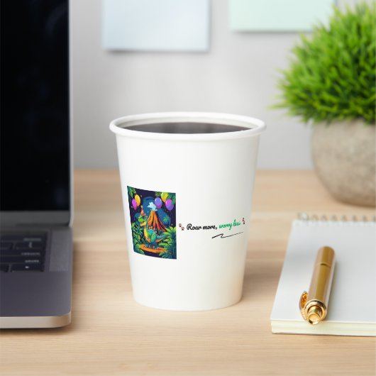 Roar More, Worry Less Cup 紙コップ (インサイチュ)