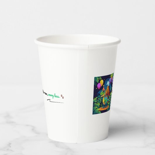 Roar More, Worry Less Cup 紙コップ (右)