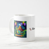 Roar More, Worry Less – Editable Dinosaur Mug コーヒーマグカップ (正面左)