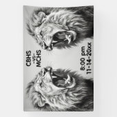 Roar of the Lion Custom Text Images 横断幕 (縦)