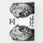 Roar of the Lion Custom Text Images 横断幕 (縦)