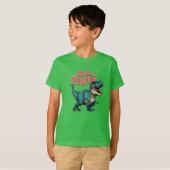 Roar Power T-Rex Dinosaur Kids T-Shirt,Fun Graphic Tシャツ (正面フル)