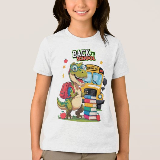 Roar-Ready for School – Dino Edition トライブレンドTシャツ (正面)