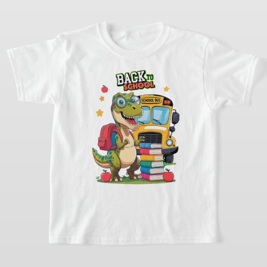 Roar-Ready for School – Dino Edition Tシャツ (レイダウン)