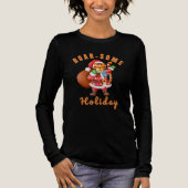 Roar‑some Holiday Tiger Santa christmas トライブレンドＴシャツ (正面)