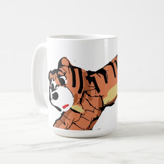 Roar-somely Cute Tiger Mug コーヒーマグカップ (正面左)