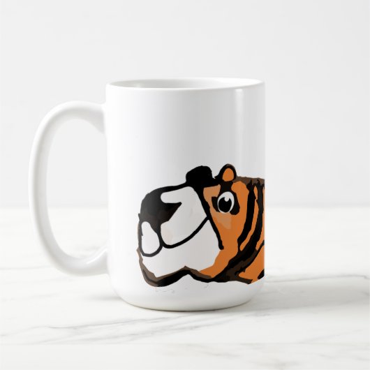 Roar-somely Cute Tiger Mug コーヒーマグカップ (左)