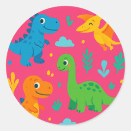 Roar & Stickステッカー ラウンドシール