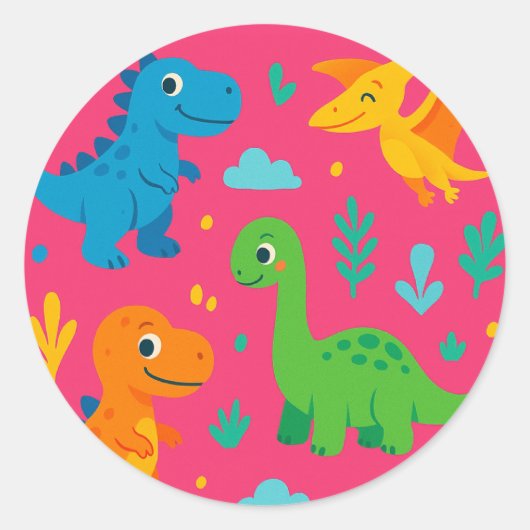 Roar & Stickステッカー ラウンドシール (正面)