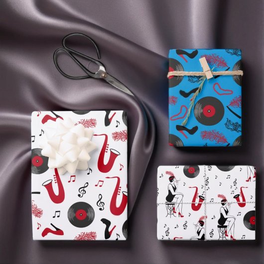 Roaring 1920sアールデコラッピング紙 ラッピングペーパーシート