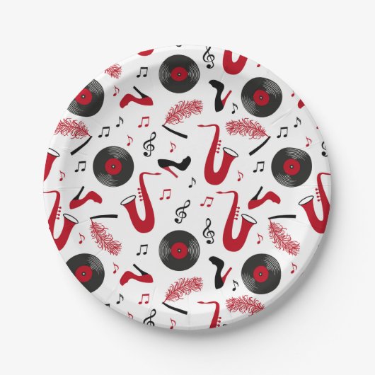 Roaring 1920s Art Deco Paper Plate ペーパープレート (正面)