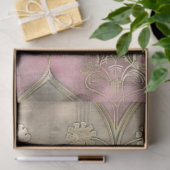 Roaring 20のアールデコヴィンテージの色あせたパターン 薄葉紙 (ギフト)