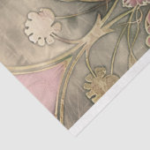 Roaring 20のアールデコヴィンテージの色あせたパターン 薄葉紙 (詳細)