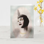 Roaring 20のノートカード カード (黄色い花)