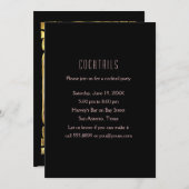 Roaring 20の踊りカップルのカクテルパーティー 招待状 (正面/裏面)